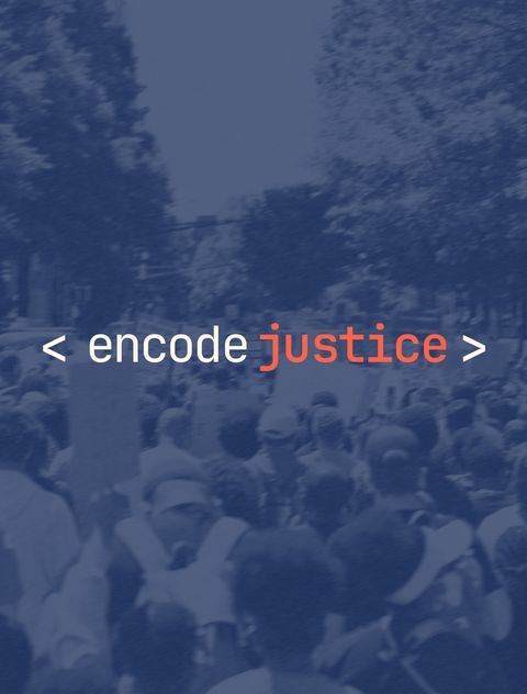 crowd-overlaying-encode-justice-logo