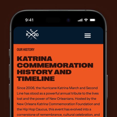 Katrina 20 share your story section encouraging community submissions